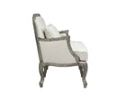Tania - Sofa With 3 Pillows - Cream Linen & Gray