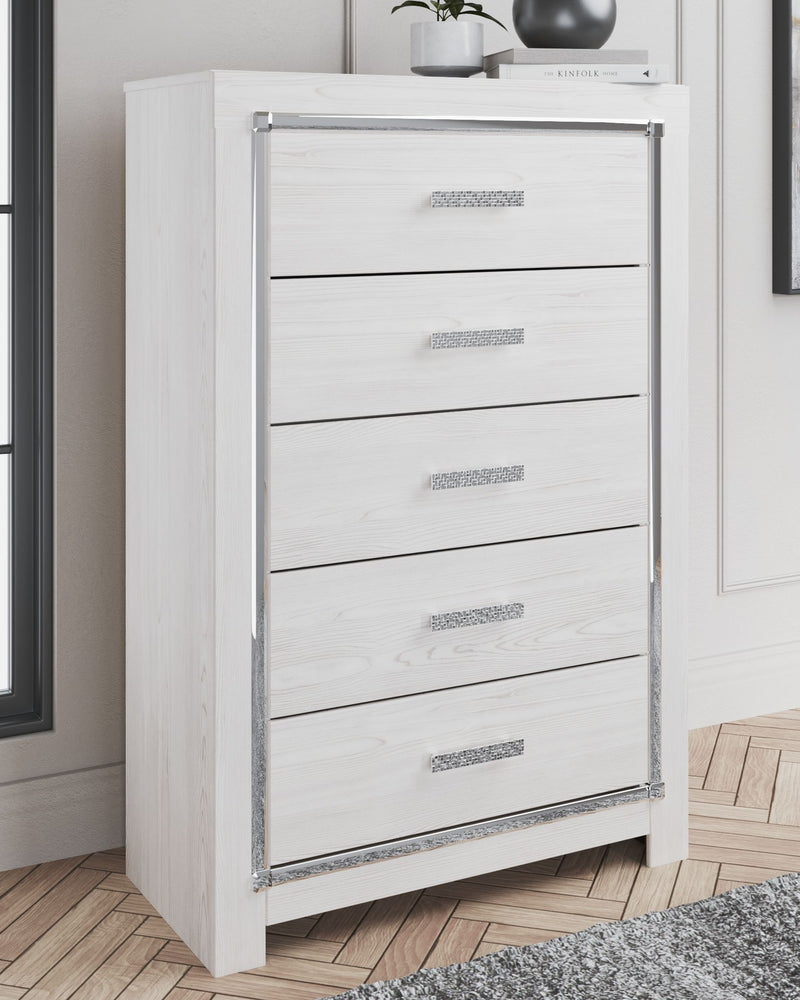 Altyra - White - Five Drawer Chest