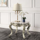 Miliani - End Table With Marble Top - Natural Marble Top & Antique Bronze