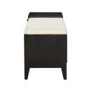 Boyet - Bench - Cream Fabric & Black