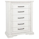 Mckinney - 5-Drawer Bedroom Chest Of Drawers - Vintage White