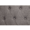 Florian - Sofa With 4 Pillows - Gray Fabric & Antique White