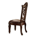 Vendome - Side Chair (Set of 2) - Brown Synthetic Leather & Cherry