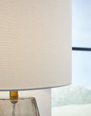 Taylow - Glass Table Lamp  - Gray