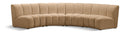 Infinity - 4 Piece Modular Sectional - Camel