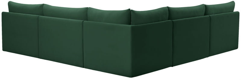 Jacob - Modular Sectional 5 Piece - Green