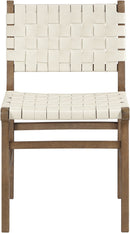 Entwine - Vegan Leather Upholstered Dining Chair - Painted Brown