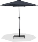 Fiji - Aluminum Patio Umbrella With Square Black Base