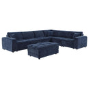 Atlantic - Upholstered Modular Sectional Sofa With Ottoman