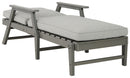 Visola - Chaise Lounge with Cushion - Gray