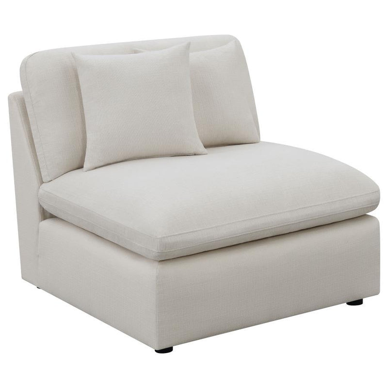 Hobson - 5 Piece Upholstered Modular Sectional Sofa - Ivory