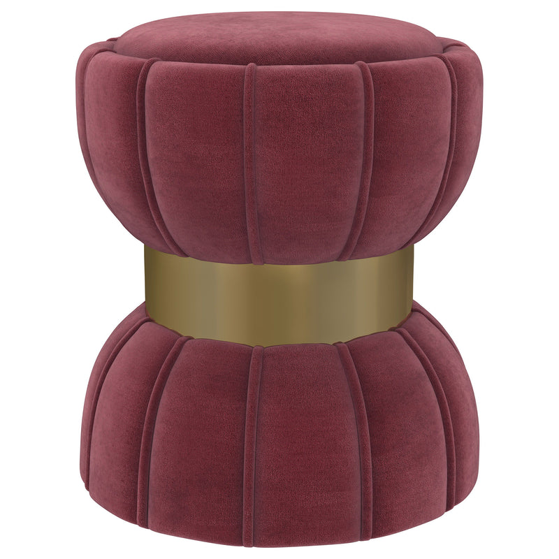 Sora - Round Upholstered Ottoman