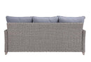 Greeley - 4 Piece Patio Sofa Set - Gray Fabric & Gray