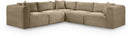 Shaggy - Fabric 5 Piece Modular Corner Sectional
