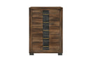 Optimus - 5 Piece Full Bedroom Set - Black / Brown
