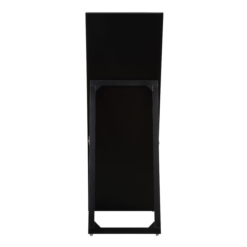 Noralie - 63" X 22" Floor Mirror - Mirrored & Faux Diamonds