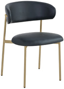 Lupita - Dining Chair With Brushed Gold Legs(Set of 2)