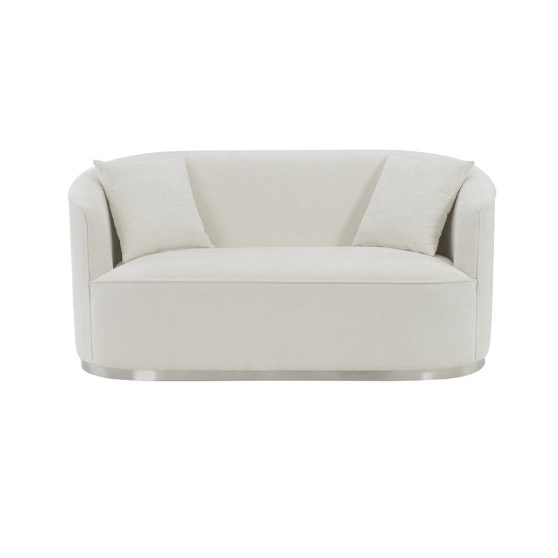 Odette - Loveseat With 2 Pillows - Beige