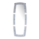 Noralie - 63" X 26" Floor Mirror With Faux Diamonds - Mirrored