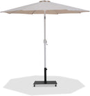 Fiji - Aluminum Patio Umbrella With Square Black And White Base