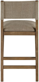 Avon - Linen Textured Performance Fabric Counter Stool