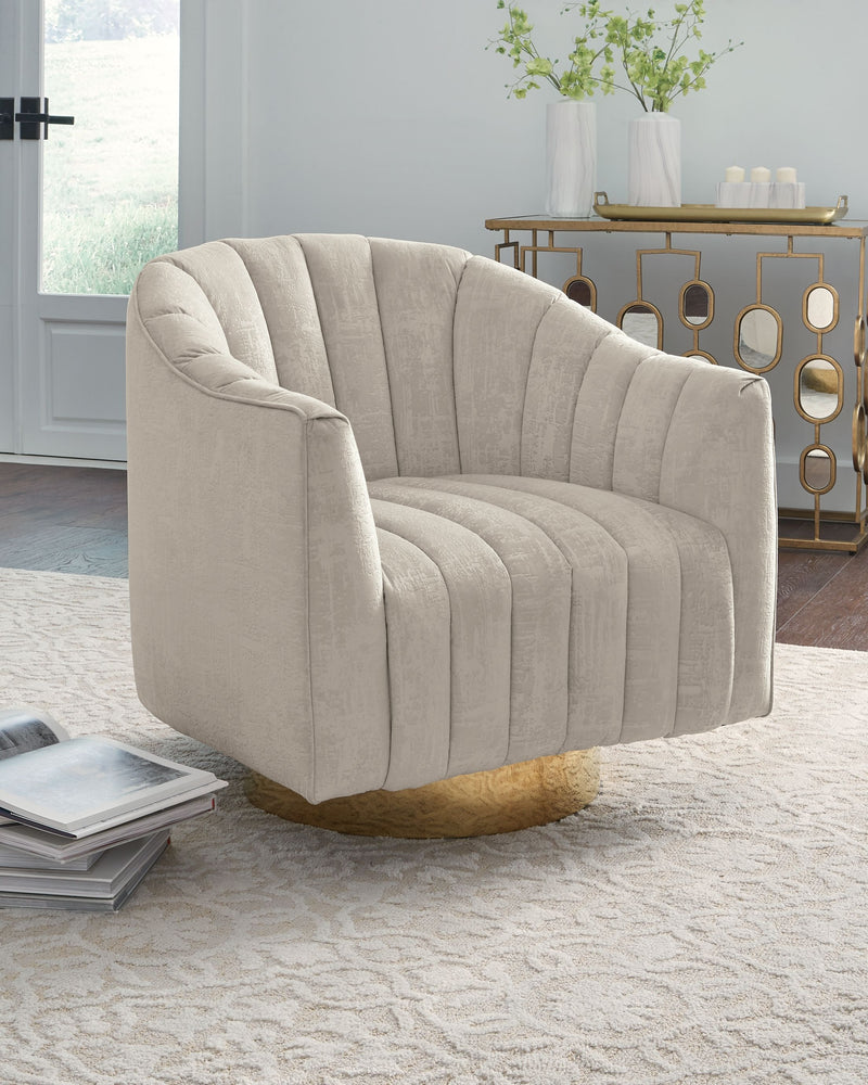 Penzlin - Pearl - Swivel Accent Chair