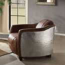 Brancaster - Chair - Retro Brown Top Grain Leather & Aluminum