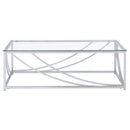 Lille - Glass Top Entryway Sofa Console Table Accents