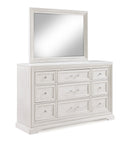 Alexandria - Dresser And Mirror - White