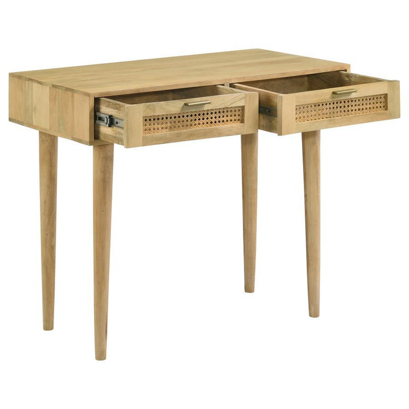 Zamora - 2-Drawer Entryway Console Accent Table - Natural