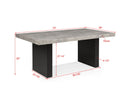 Sebastian - Dining Table - Black / Gray
