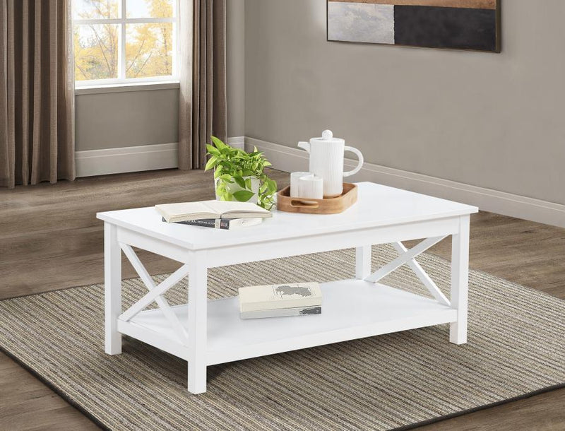 Skyview - 44" Rectangular Lift Top Coffee Table - White