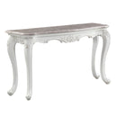 Ciddrenar - Sofa Table - Marble Top & White