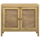 Zamora - Wood Accent Cabinet With Woven Cane