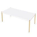 Otrac - Coffee Table - White & Gold