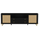 Arini - Rattan Cane 2-Door TV Stand Media Console