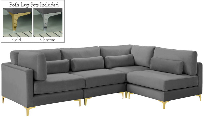 Julia - Modular Sectional 4 Piece - Gray