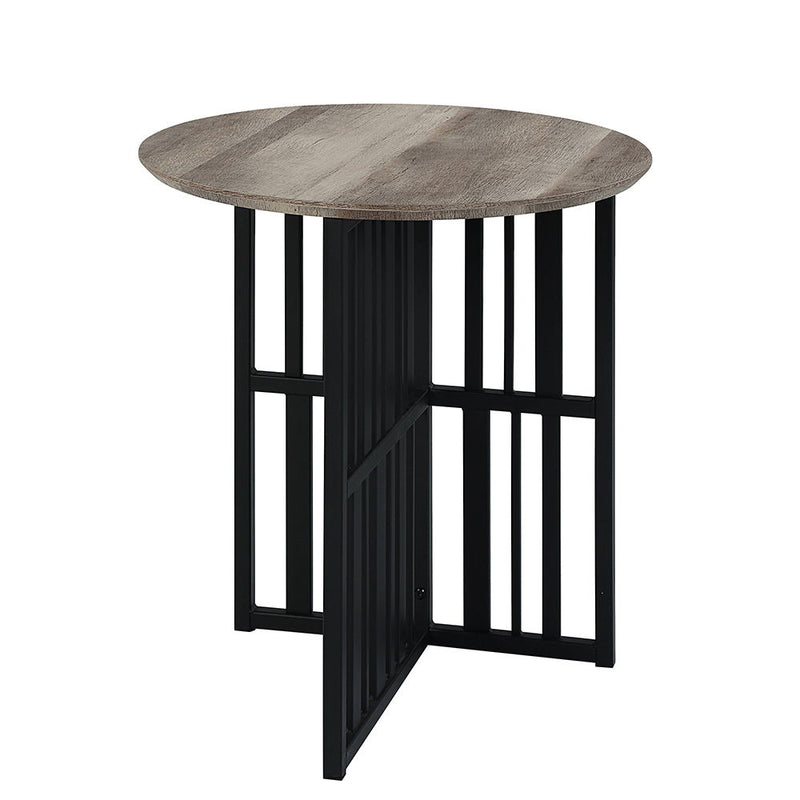 Zudora - End Table - Antique Oak & Black