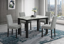D8032 / D9026 - 2 Piece Dining Room Set (Dining Table And Dining Chair) - Black / Gray / White