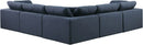 Comfy - 5 Piece Linen Modular Corner Sectional