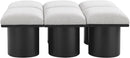 Pavilion - 6 Piece Modular Bench With Black Base