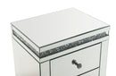 Noralie - Accent Table - Mirrored & Faux Diamonds