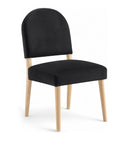 Varinelle - Velvet Dining Chair (Set of 2) - Natural Frame