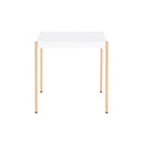 Otrac - End Table - White & Gold