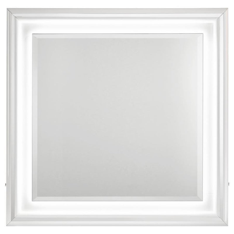Cassia - Dresser Mirror - White High Gloss