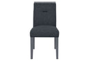 Monaco - Dining Table And Four Dining Chairs - Dark Gray