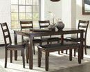 Coviar - Dining Room Table Set (Set of 6) - Brown