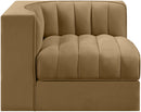 Rummi - Velvet Performance Fabric Upholstered Modular Corner Chair