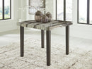 Jeshina - Square Dining Room Counter Table - Dark Brown / Beige