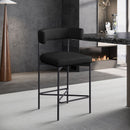 Rivage - Durable Stool With Black Frame (Set of 2)